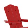 Flash Furniture Red Adirondack Chair with Ottoman and Cupholder LE-HMP-1044-110-RD-GG